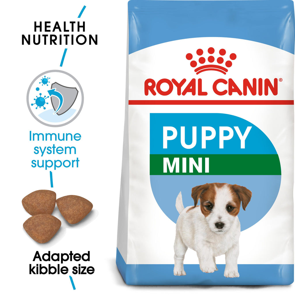 Royal Canin Mini Puppy Dry Dog Food pack