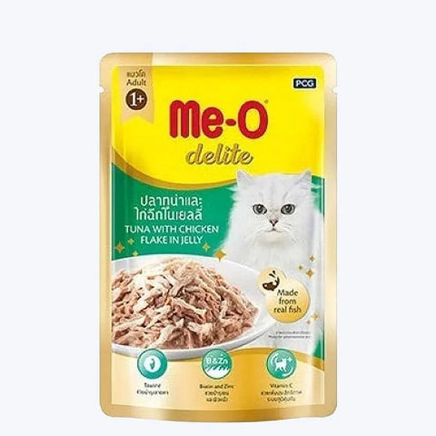 Me-O Delite Wet Cat Food (Adult) - Tuna with Chicken Flake in Jelly