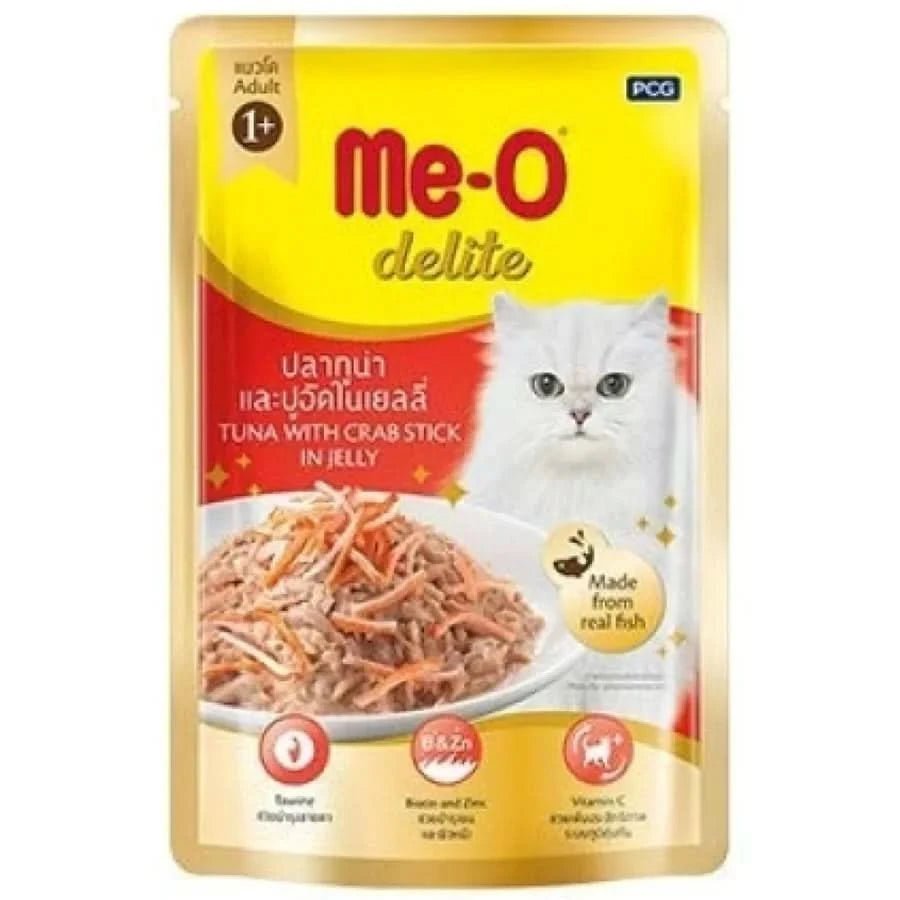 Me-O Delite Wet Cat Food (Adult) - Tuna with Crab Stick in Jelly