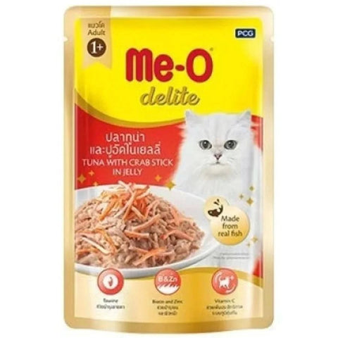Me-O Delite Wet Cat Food (Adult) - Tuna with Crab Stick in Jelly