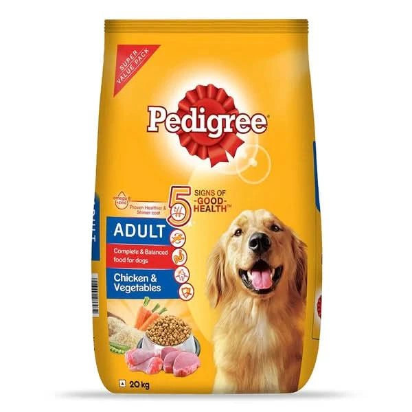 Pedigree Adult Dry Dog Food Chicken & Vegetables