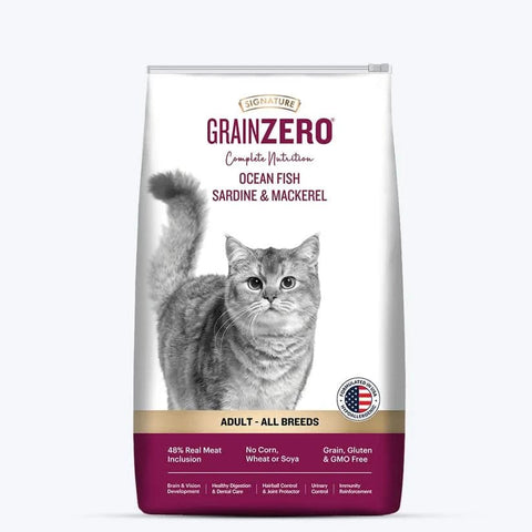 Signature Grain Zero Adult All Breed Cat Ocean Fish