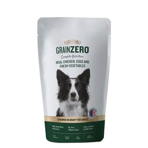 Signature Grain Zero Adult Wet Food Chicken Chunks Gravy