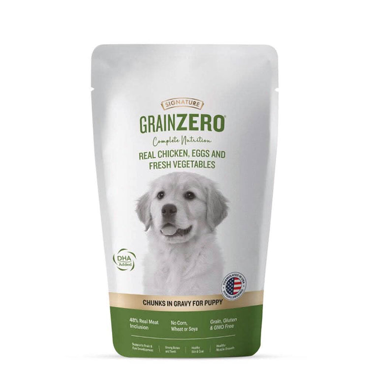 Signature Grain Zero Puppy Wet Food Chicken Chunks Gravy