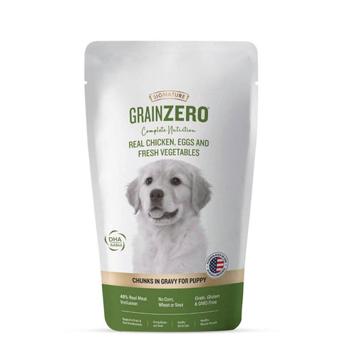 Signature Grain Zero Puppy Wet Food Chicken Chunks Gravy