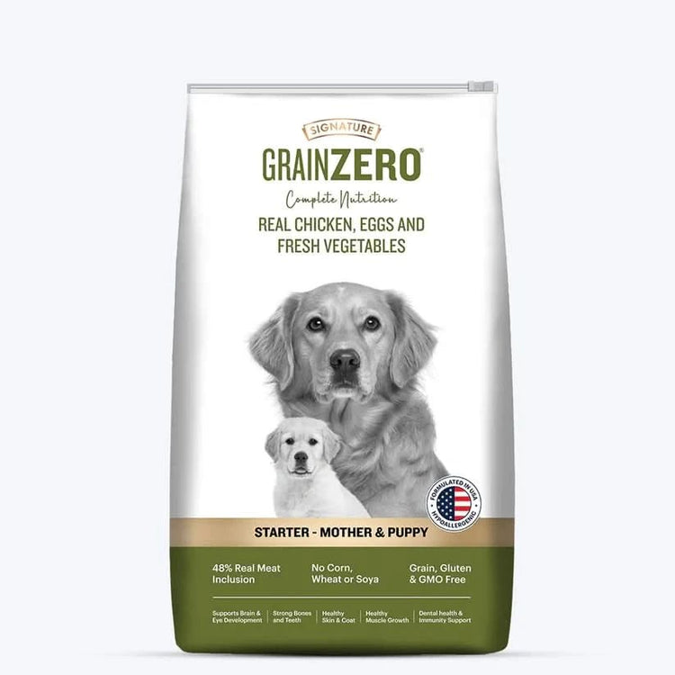 Signature Grain Zero Starter Mother & Puppy Chicken & Eggs