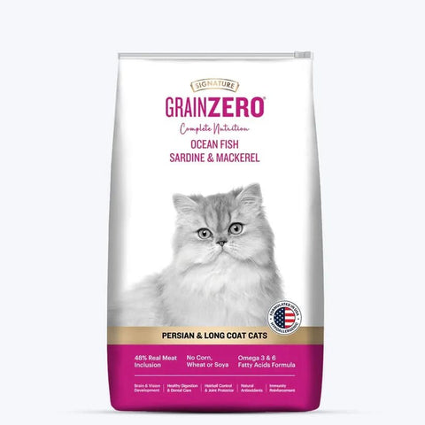 Signature Grain Zero Persian & Long Coat Cat Ocean Fish