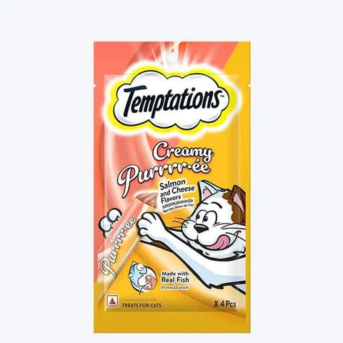 Temptations Purree Salmon & Cheese Cat Treats