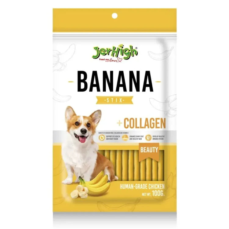 JerHigh Banana Stix Dog Treats